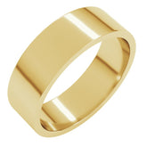 10K Yellow Gold 6 mm Flat Band Size 10