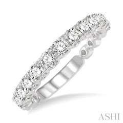 1 Ctw Round Cut Diamond Wedding Band in Platinum