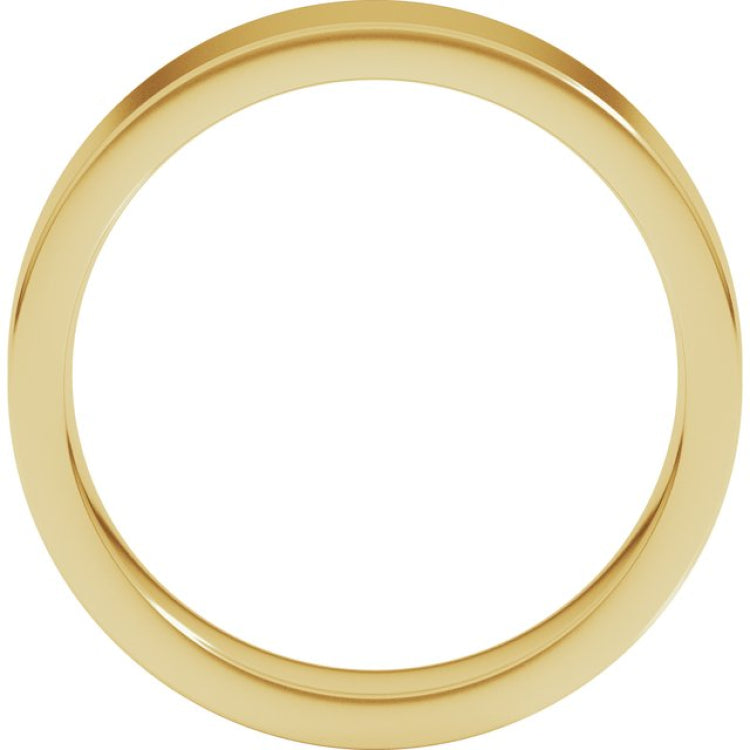 10K Yellow Gold 5 mm Comfort-Fit Flat Band Size 8