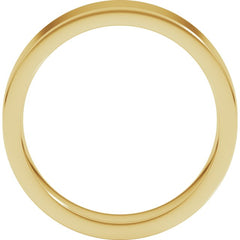 10K Yellow Gold 5 mm Comfort-Fit Flat Band Size 8