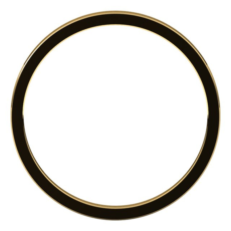 14K Yellow Gold 1.5 mm Flat Band Size 7