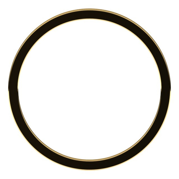 14K Yellow Gold 1 mm Flat Band Size 4