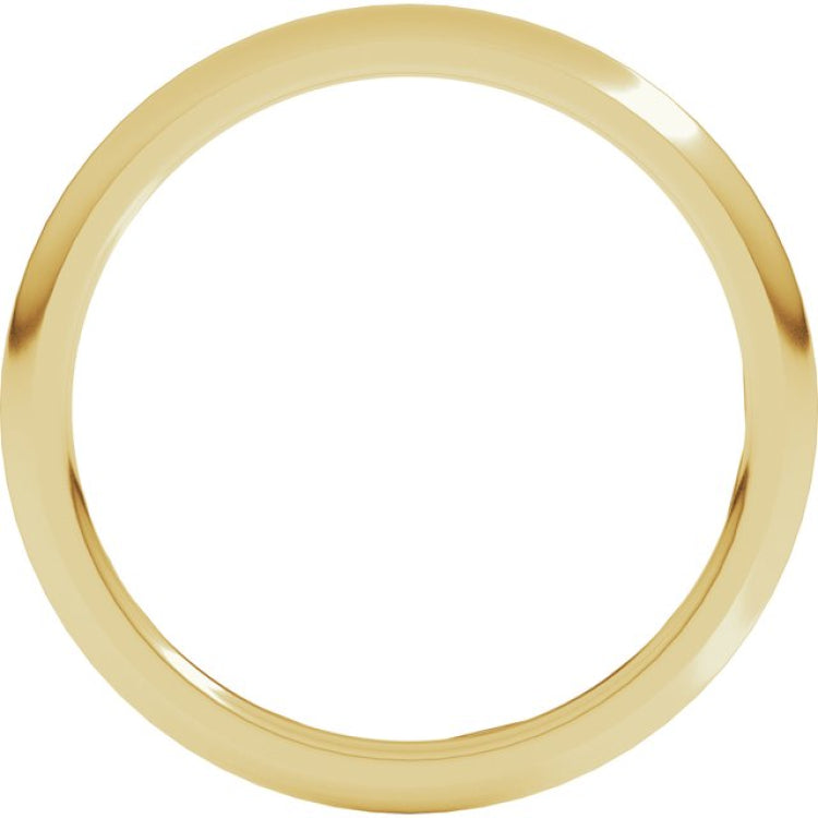 14K Yellow Gold 1.5 mm Comfort-Fit Half Round Band Size 4.5