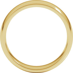 22K Yellow Gold 6 mm Lightweight Comfort-Fit Half Round Band Size 8.5