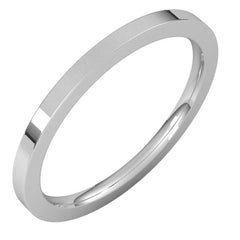 Sterling Silver 1.5 mm Comfort-Fit Flat Band Size 7