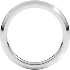 14K White Gold 3 mm Comfort-Fit Half Round Band Size 6