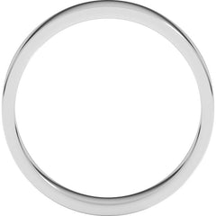Platinum 4 mm Flat Band Size 7