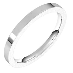 Platinum 2 mm Comfort-Fit Flat Band Size 4