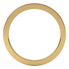 14K Yellow Gold 1.5 mm Comfort-Fit Flat Band Size 5.5