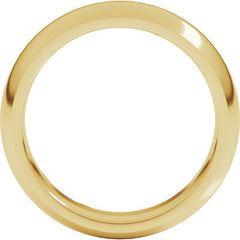18K Yellow Gold 6 mm Comfort-Fit Half Round Band Size 11