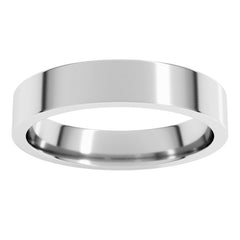 Platinum 4 mm Lightweight Comfort-Fit Flat Band Size 6.5