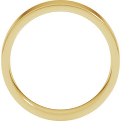 18K Yellow Gold 5 mm Lightweight Comfort-Fit Flat Band Size [cv