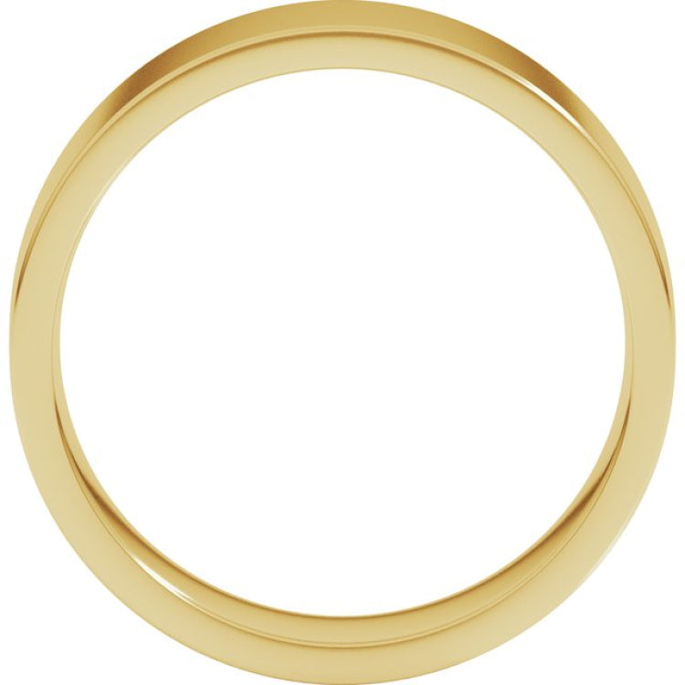 10K Yellow Gold 6 mm Lightweight Comfort-Fit Flat Band Size 9