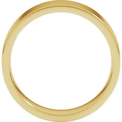 10K Yellow Gold 6 mm Lightweight Comfort-Fit Flat Band Size 9
