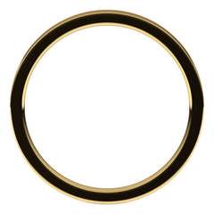18K Yellow Gold 2 mm Flat Comfort Fit Light Band Size 4.5