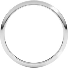 10K White Gold 2 mm Half Round Band Size 5.5