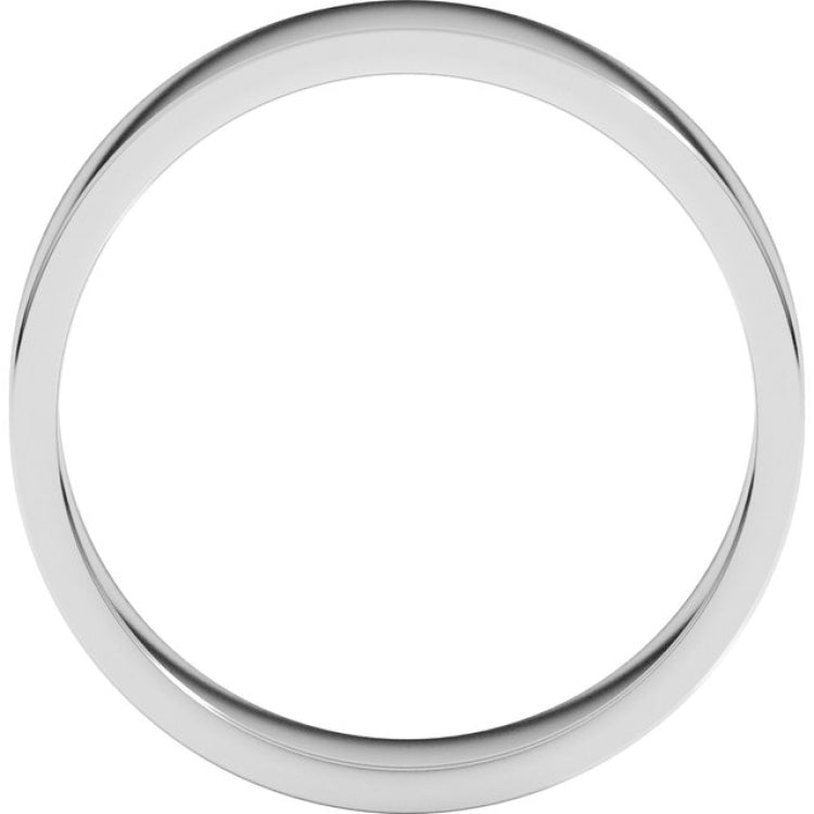 10K White Gold 5 mm Flat Band Size 11
