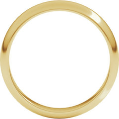 18K Yellow Gold 4 mm Half Round Band Size 10.5