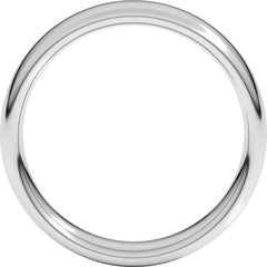 14K White Gold 5 mm Comfort-Fit European-Style Band Size 10