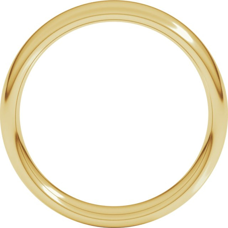 10K Yellow Gold 5 mm Comfort-Fit European-Style Band Size 8
