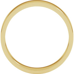 10K Yellow Gold 4 mm Flat Band Size 9.5