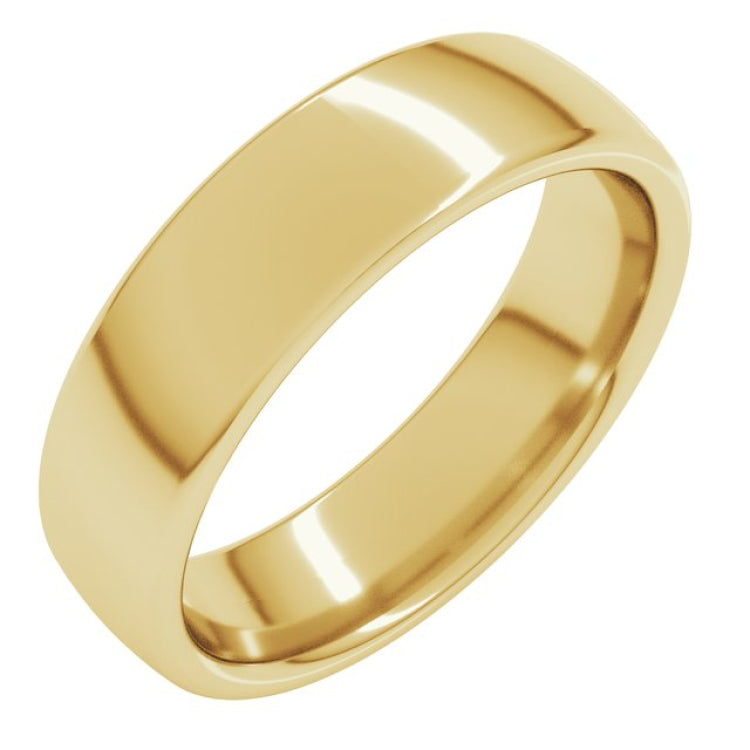 10K Yellow Gold 5.5 mm Comfort-Fit European-Style Band Size 10