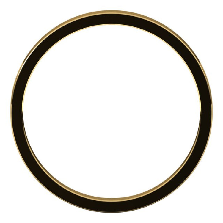 14K Yellow Gold 2 mm Flat Band Size 7