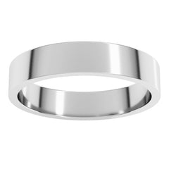 Sterling Silver 4 mm Flat Band Size 4