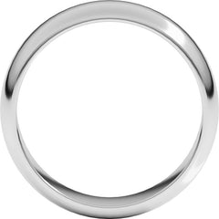 Sterling Silver 6 mm Half Round Band Size 14
