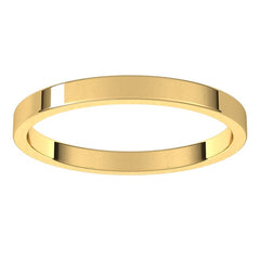 10K Yellow Gold 2 mm Flat Band Size 5
