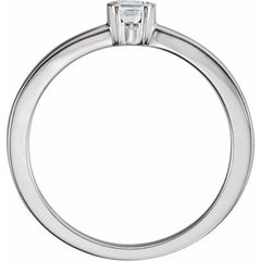 14K White Gold 1/5 CTW Natural Diamond Family Stackable Ring