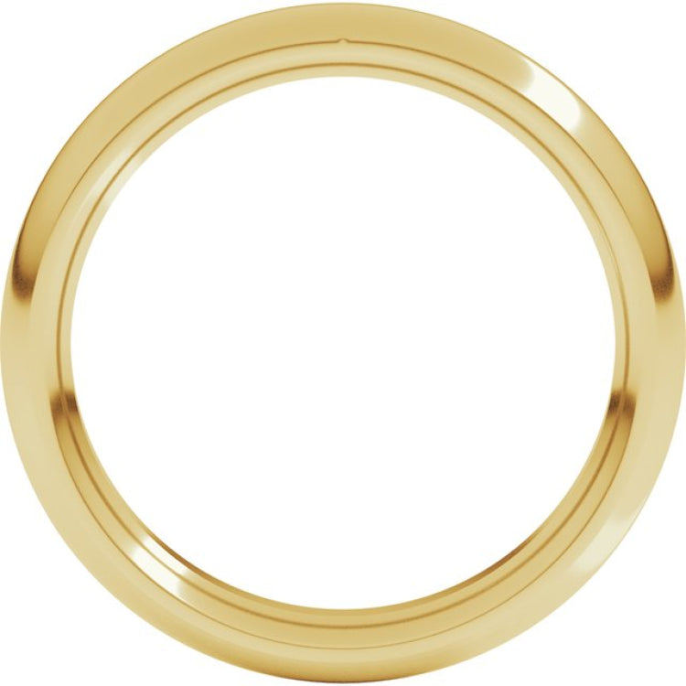 10K Yellow Gold 3.5 mm Comfort-Fit Half Round Band Size 3.5