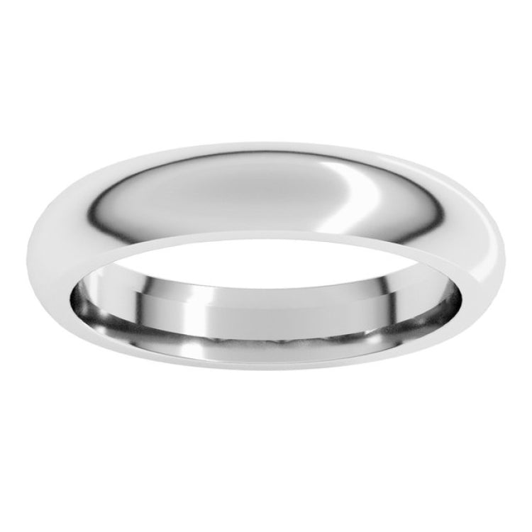 Platinum 3.5 mm Comfort-Fit Half Round Band Size 9.5