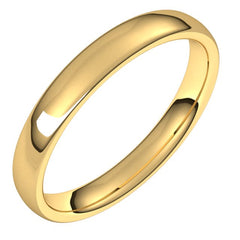 14K Yellow Gold 3.5 mm Comfort-Fit European-Style Band Size 5