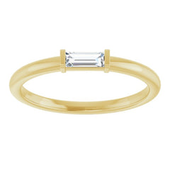 14K Yellow Gold 1/6 CTW Lab-Grown Diamond Stackable Ring