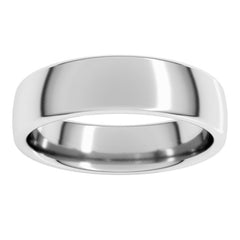 10K White Gold 5.5 mm Comfort-Fit European-Style Band Size 10