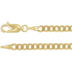 14K Yellow Gold Lab-Grown Diamond Link 7" Bracelet