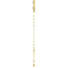 14K Yellow Gold Natural Amethyst Bezel-Set 3-Stone 7 1/2" Bracelet