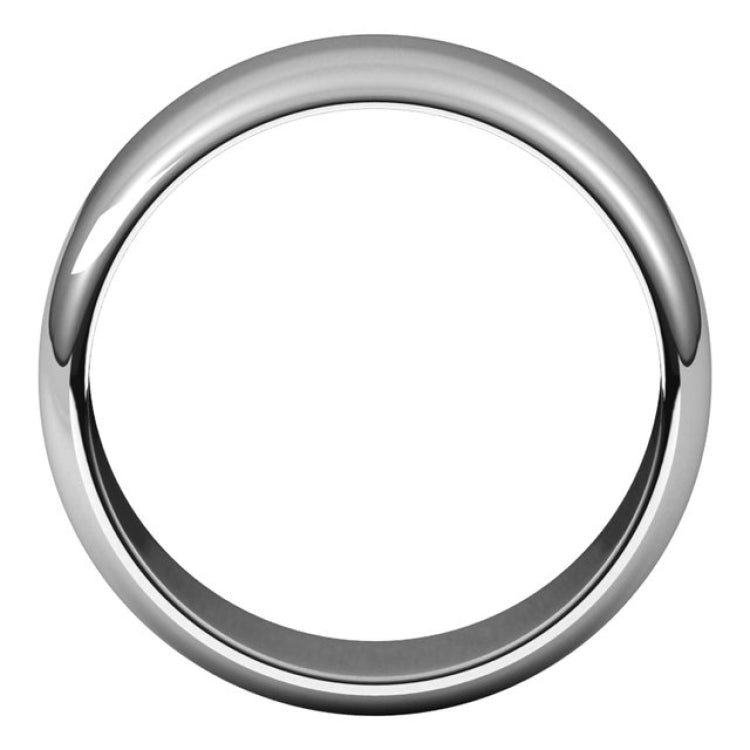 Palladium 8 mm Half Round Band Size 9.5