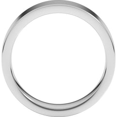 Sterling Silver 6 mm Comfort-Fit Flat Band Size 12.5